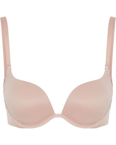 Wolford Sheer Touch Satin Push-up Bra - Natural