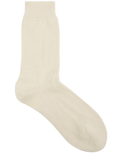 FALKE Cosy Wool-blend Socks - White