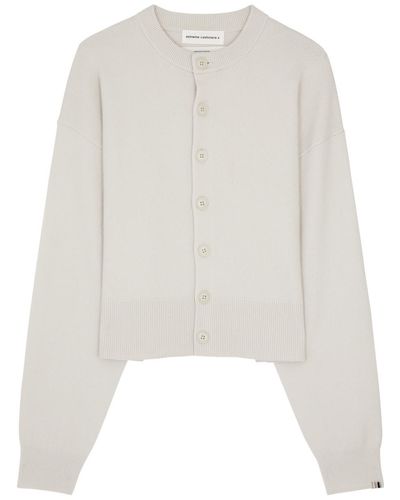 Extreme Cashmere N°170 Chou Cashmere-blend Cardigan - White