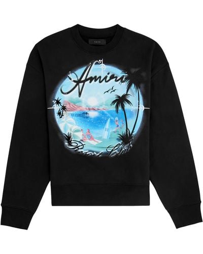 Amiri Paradise Printed Cotton Sweatshirt - Black