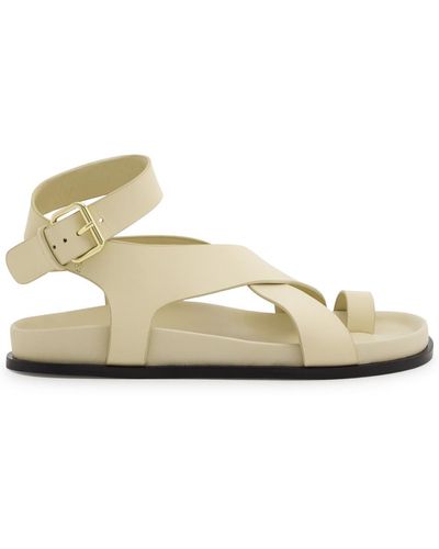 A.Emery A. Emery Jalen Leather Sandals - Natural