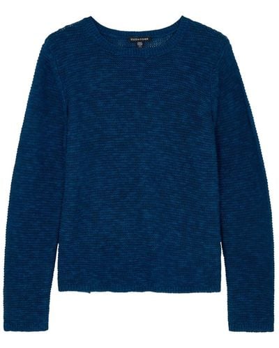 Eileen Fisher Linen-Blend Sweater - Blue