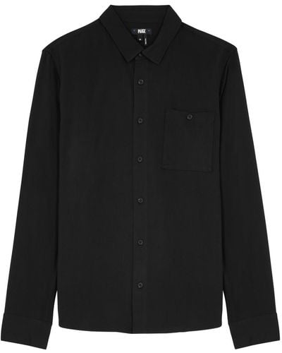 PAIGE Wardin Woven Shirt - Black