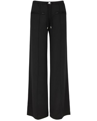Courreges Logo Jersey Track Trousers - Black