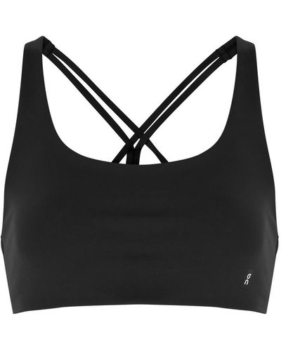 On Shoes Movement Stretch-jersey Bra Top - Black