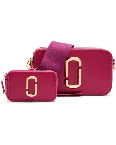 Marc Jacobs The Utility Snapshot Leather Cross-body Bag - Purple