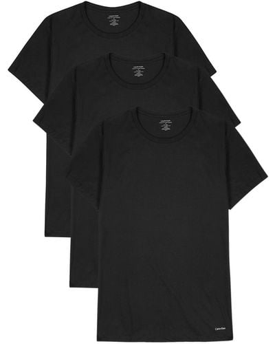 Calvin Klein Cotton-Jersey T-Shirt - Black
