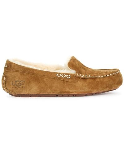 UGG Ansley Suede Slippers - Brown