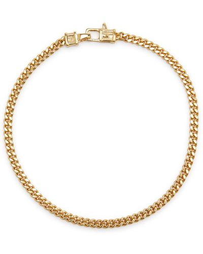 Tom Wood Curb M 18kt -plated Chain Bracelet - White