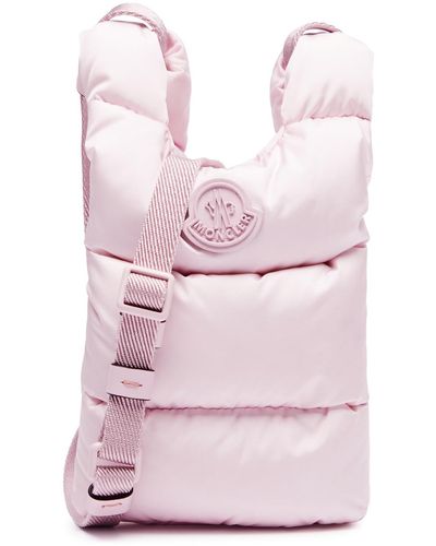 Moncler Legere Small Quilted Shell Cross-body Bag - Pink