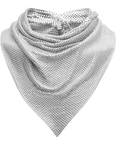 Rabanne Pixel Chainmail Scarf - Gray