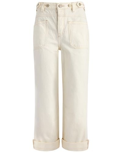 Free People Palmer Wide-Leg Jeans - Natural