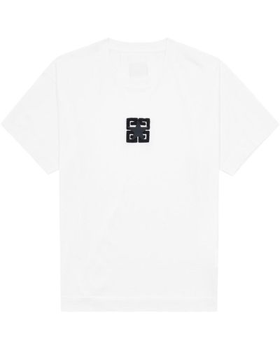Givenchy 4G Stars Logo Cotton T-Shirt - White