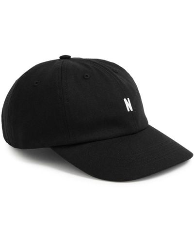 Norse Projects Sports Logo Cotton-twill Cap - Black