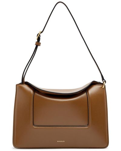 Wandler Penelope Leather Shoulder Bag - Brown