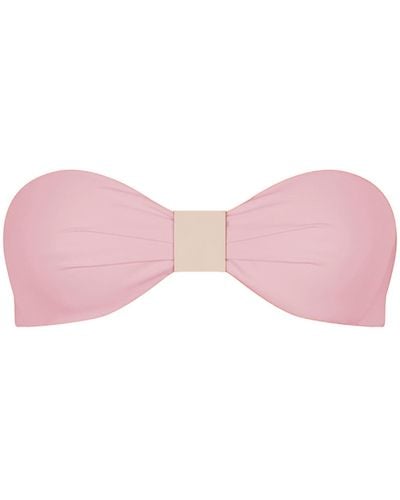 VALIMARE Capri Bandeau Bikini With Flap Bottom Top Pink