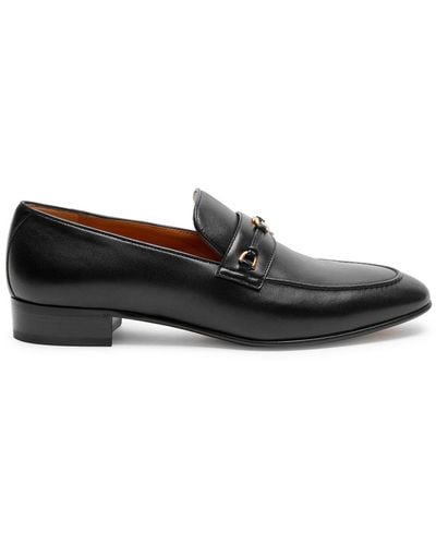 Gucci gg Leather Loafers - Black