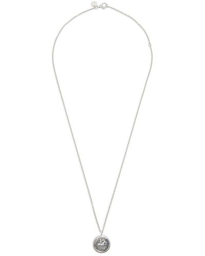 Tom Wood Coin Sterling Necklace - White