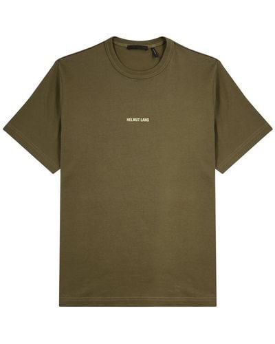 Helmut Lang Outerspace Logo Cotton T-shirt - Green