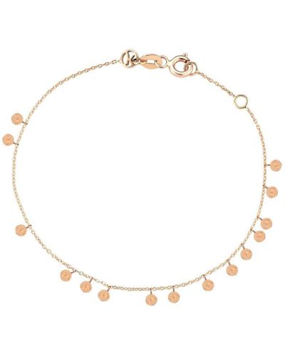 Kismet by Milka 14ct Rose Gold Dangle Circles Bracelet - Metallic