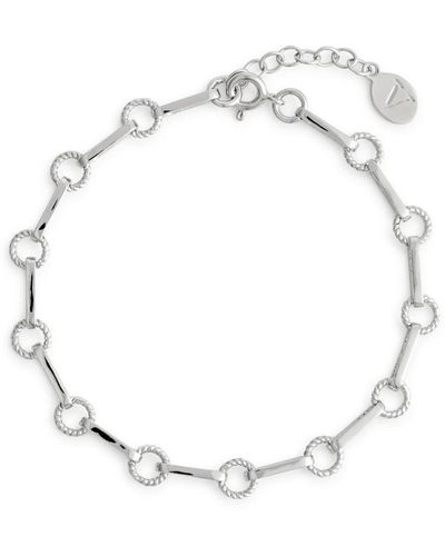 V By Laura Vann Sterling Chain Bracelet - White