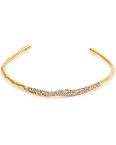 Alexis Solanales 14kt -plated Choker - White