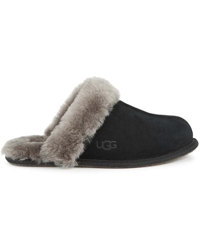UGG Scuffette Ii Suede Slippers , Slippers, Designer Stamp - Brown