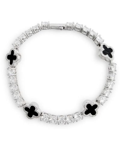 CERNUCCI Crystal-Embellished Tennis Chain Bracelet - White