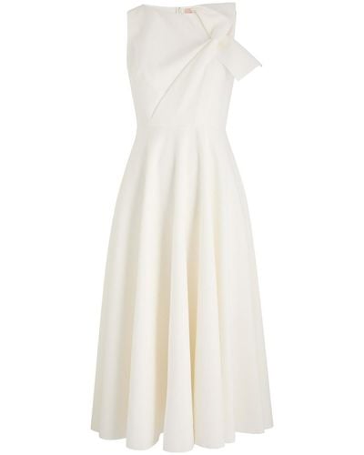 ROKSANDA Brigitte Pleated Midi Dress - White