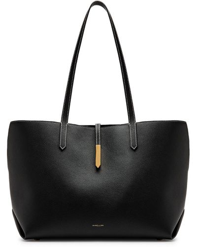 DeMellier London Tokyo Grained Leather Tote - Black