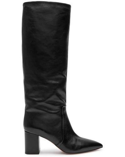 Paris Texas Anja 70 Leather Knee-high Boots - Black