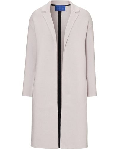 Winser London Knitted Wool Coat - Natural