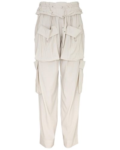 Isabel Marant Hadja Cargo Trousers - White