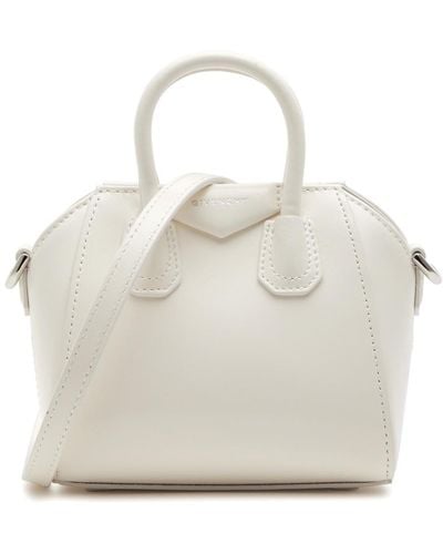 Givenchy Antigona Micro Leather Cross-body Bag - White