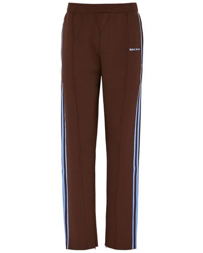 adidas X Wales Bonner Logo-embroidered Kntited Track Pants - Brown