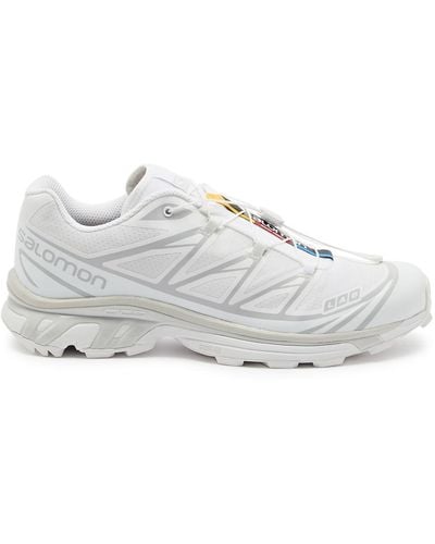 Salomon Xt-6 Paneled Mesh Sneakers - White