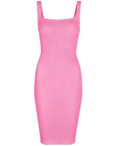 Hunza G Seersucker Dress, Dress, Nylon - Pink