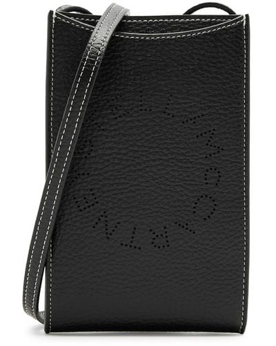 Stella McCartney Logo Faux Leather Cross-body Phone Case - Black