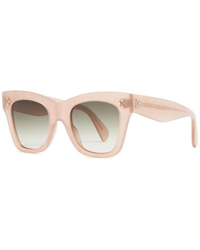 Celine Wayfarer-style Sunglasses - White
