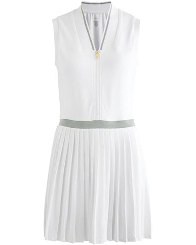 Varley Suki Court Stretch-Jersey Mini Dress - White