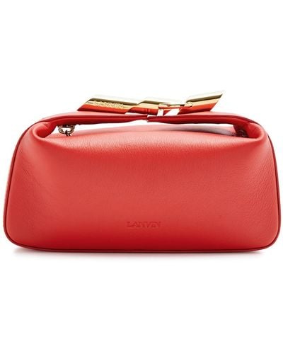 Lanvin Haute Sequence Leather Clutch - Red
