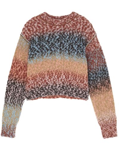 Acne Studios Striped Knitted Jumper - Multicolour