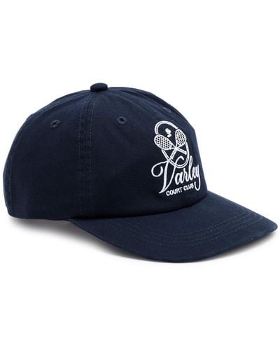 Varley Noa Logo-Embroidered Cotton Cap - Blue