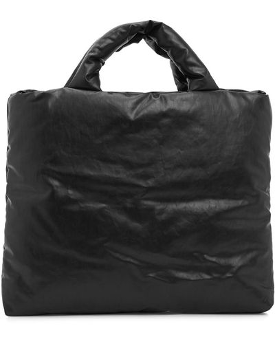 Kassl Oil Small Padded Coated Tote - Black