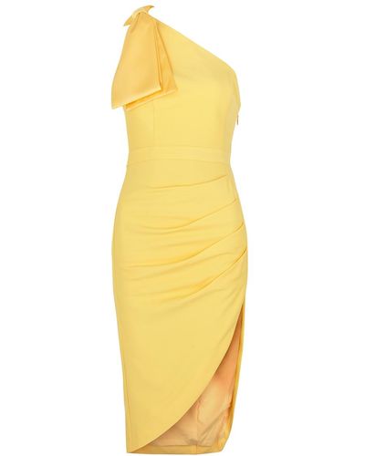 Lavish Alice One-shoulder Dress - Yellow