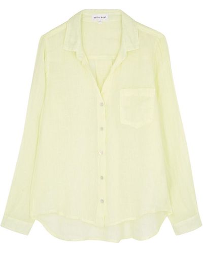 Bella Dahl Linen Shirt - Yellow