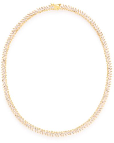 Fallon Rivière Crystal-embellished Necklace - White