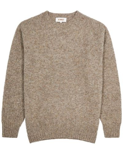 YMC Suedehead Wool Sweater - Natural