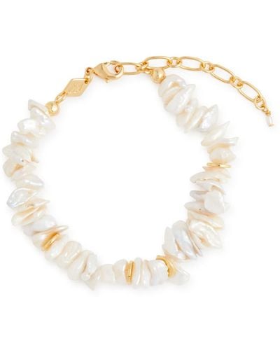 Anni Lu Power 24kt Gold-plated Bracelet - White