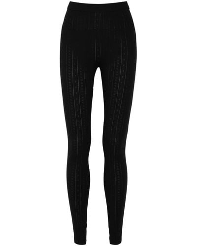 Skall Studio Edie Pointelle Jersey leggings - Black